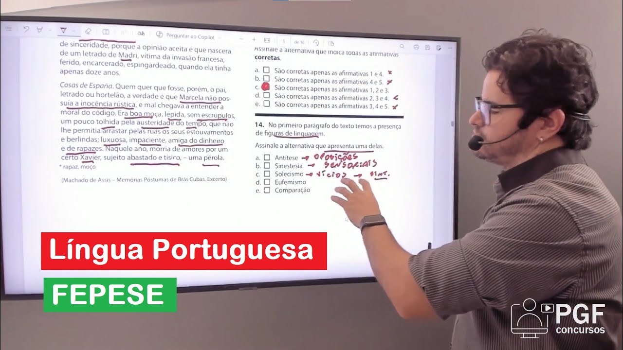 Portuguese Language for Fepese Exam Board | Solving Questions