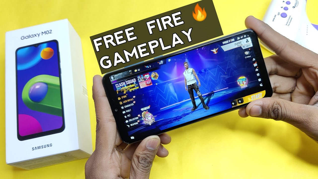 Samsung Galaxy m02 free fire gameplay, Battery Drain, Heating | Samsung M02 Free Fire