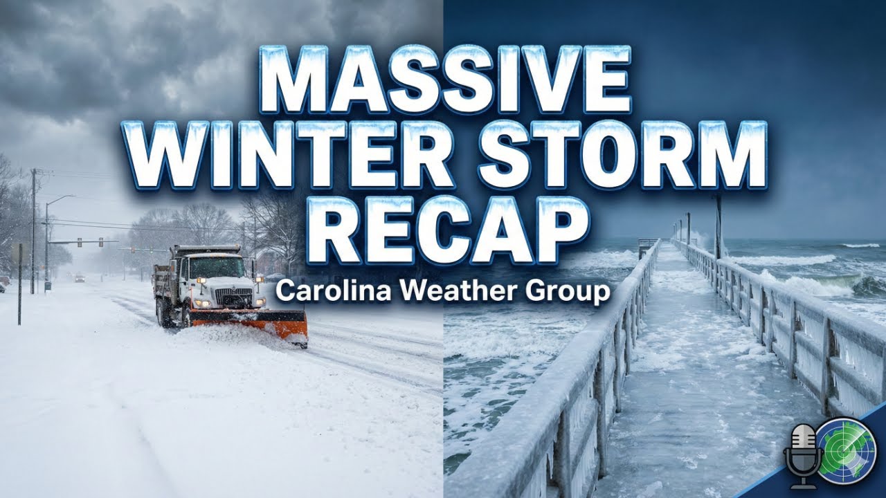 Winter Storm Hits the Carolinas: Snow Totals, Ice Chasing & NASCAR Clash [Ep. 571]