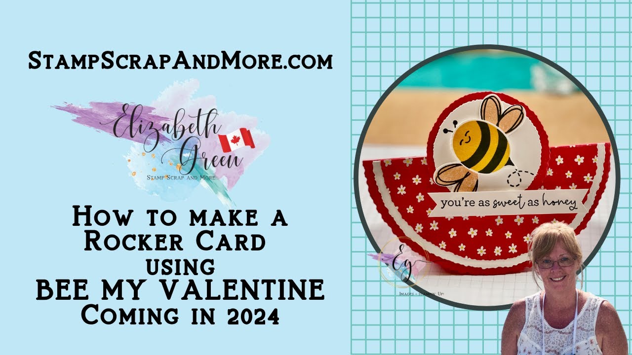 Let's make a Rocker Card using the new Bee My Valentine