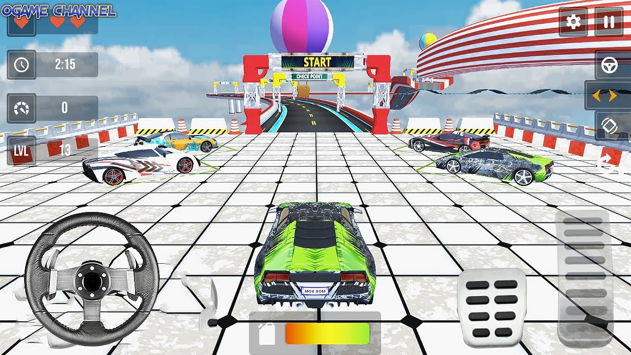 Real Car Games 3D Stunt Racing Game 2023 V2 - Impossible Mode Mega Ramp Driver - Android GamePlay #5