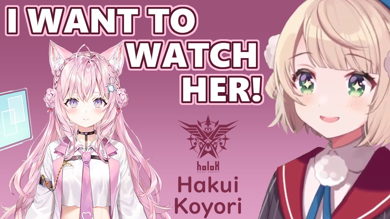 Shigure Ui Stops Her Stream To Watch Hakui Koyori [Eng Subs]