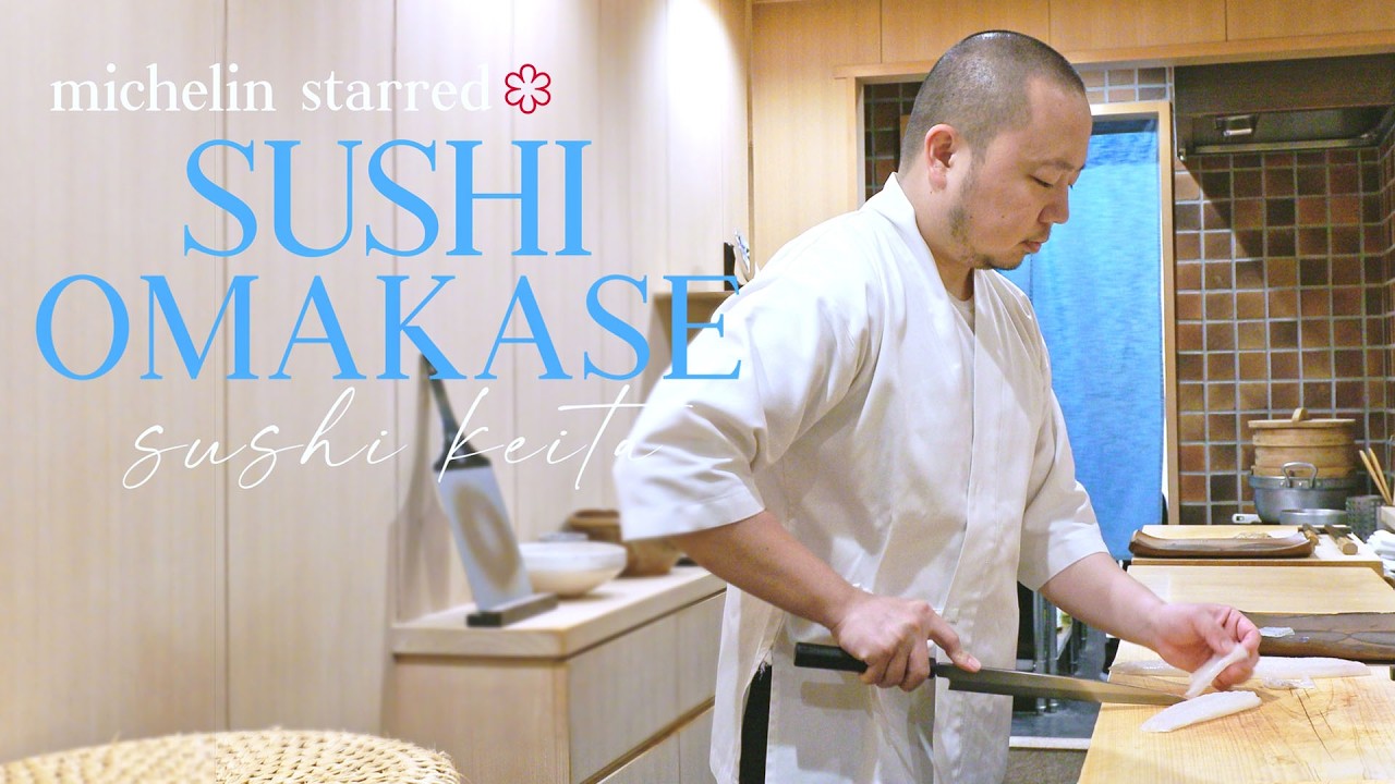 A Humble 1 Michelin Starred Sushi Omakase in Tsukiji, Tokyo | 4K