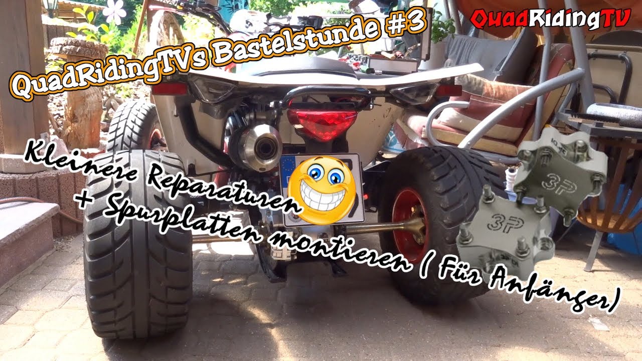 Spurplatten montieren (für Anfänger) # Kymco Maxxer 300 # QuadRidingTVs Bastelstunde # Folge 3