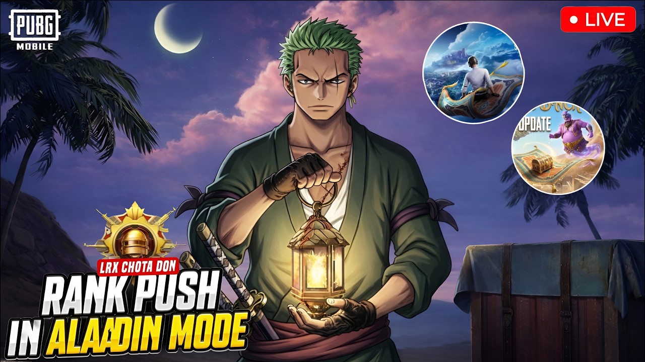 🧞‍♂️NEW ALADDIN MODE CONQUEROR PUSH LIVE 👑🔥 | Insane Clutches | PUBG Mobile / BGMI