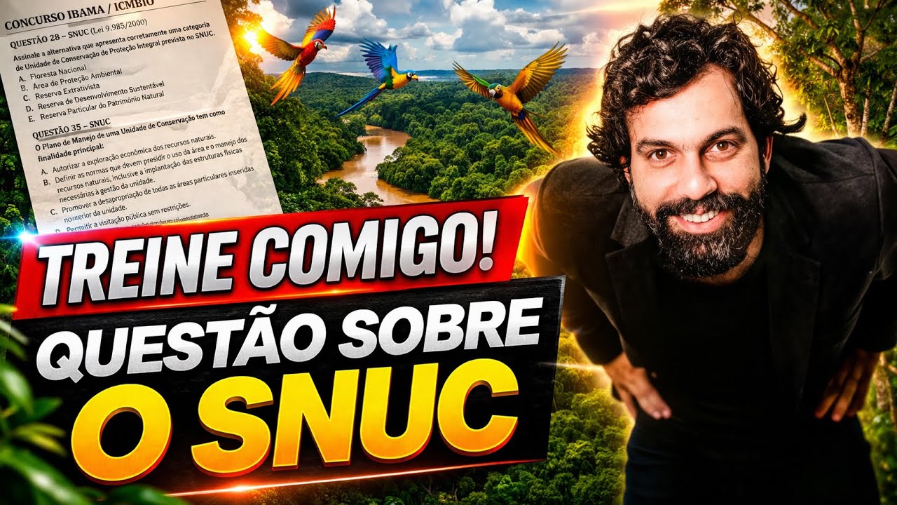 SISTEMA NACIONAL DE UNIDADES DE CONSERVAÇÃO. Aprenda resolvendo essa questão comigo .