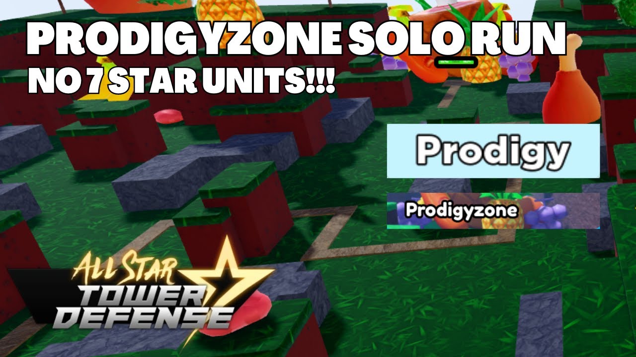Prodigyzone Solo Run (NO 7 STARS UNITS!) (PRODIGY UNITS ONLY!) All Star Tower Defense ASTD