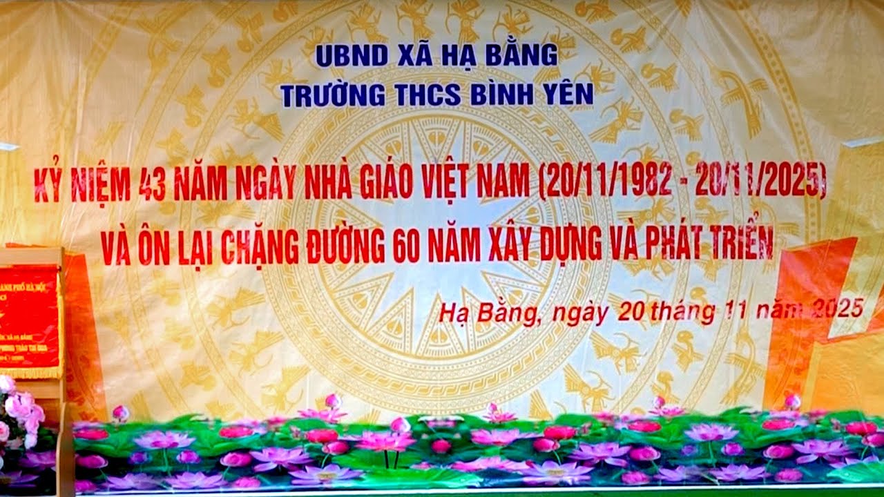 Kỷ niệm ngày nhà giáo VN  - THCS Binh Yên 2025