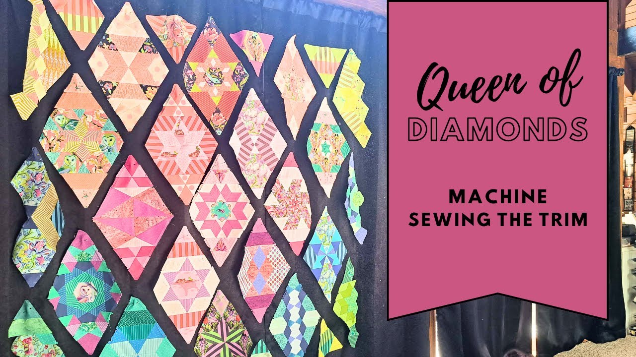 Queen of Diamonds | Machine Sew Black Trim