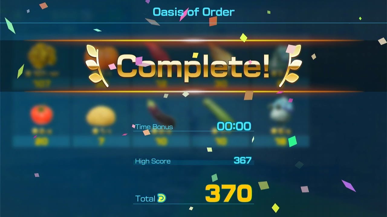 Pikmin 4 Dandori challenge Oasis of Order - 2Min left platinum score of 370