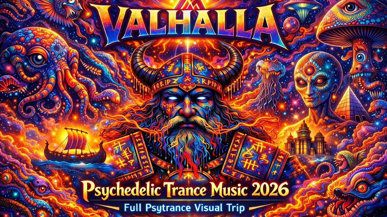 VALHALLA - Psychedelic Trance Music 2026 | Full Psytrance Visual Trip