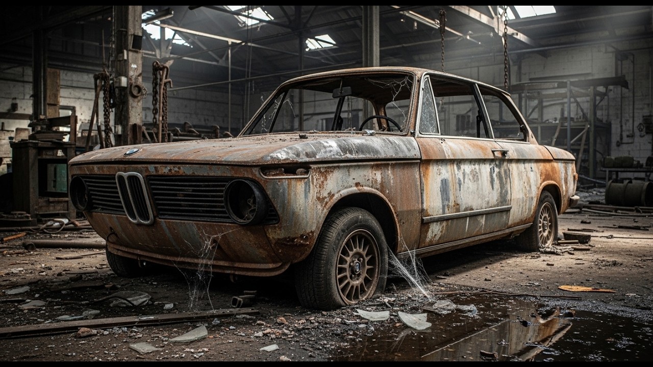 ASMR Car Restoration! Full Restoration 1973 BMW 2002 from Burnt Condition to Looking New