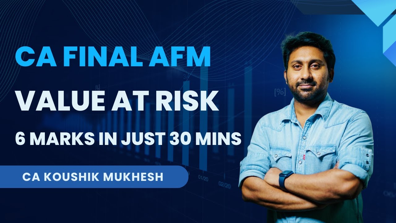 VaR - Risk Management (6 MARKS) in just 30 minutes #icai #cafinalafm #cafinal