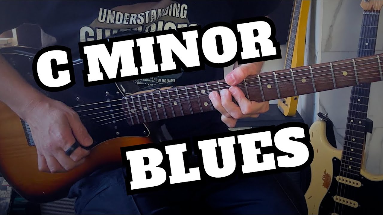 Groove Blues Jam | Vintage Guitar Backing Track - C Minor