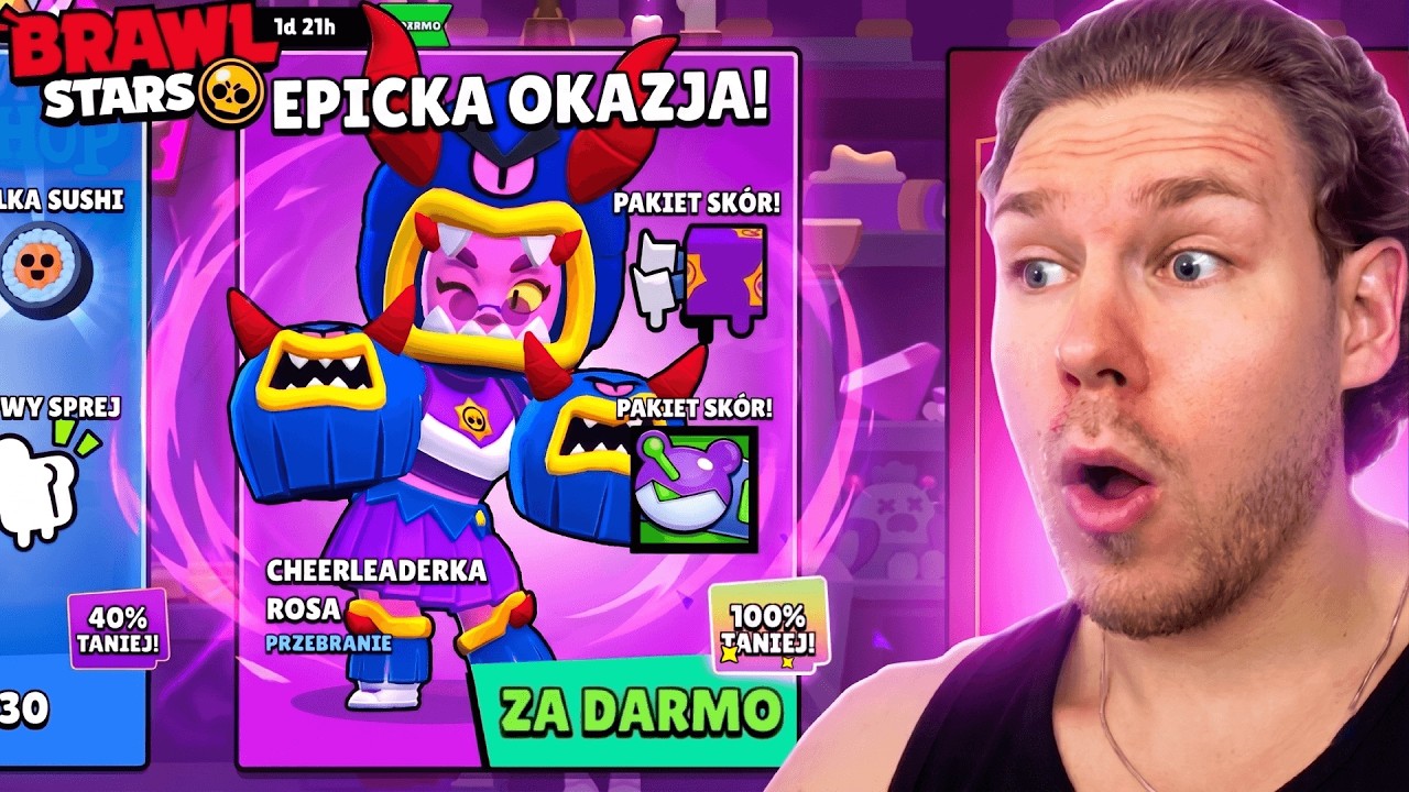 DOSTAŁEM SKINA W BRAWL STARS TOTALNIE ZA DARMO Z PRZECENĄ 100%!