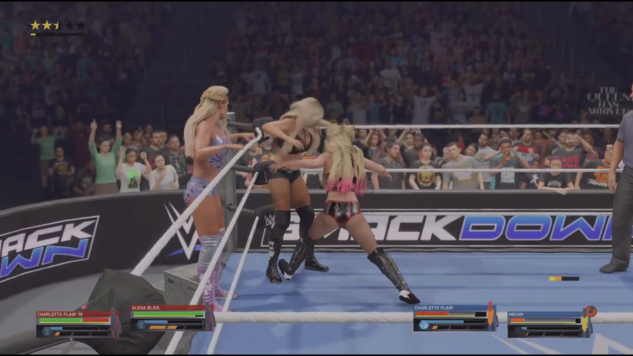 ALexA BLisS , CHaRLoTTe FLaiR vs CHaRLoTTe FLaiR , MiCHin  !!!