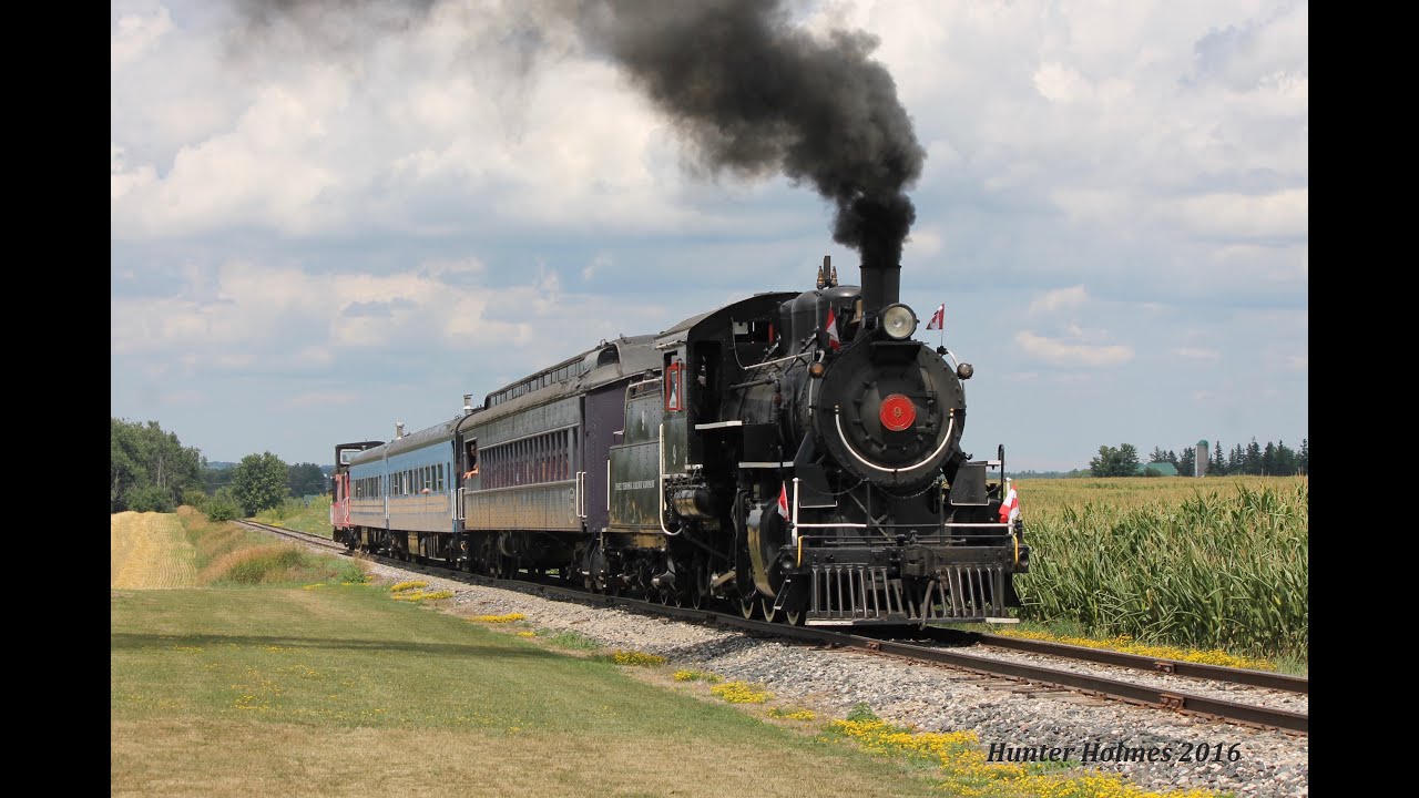 Steam on the Waterloo Central   Essex Terminal Railway 9 HD