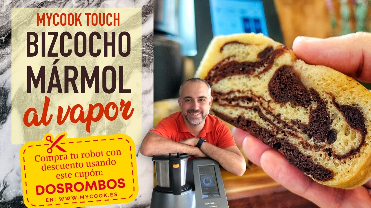😋 El dulce más tierno es este BIZCOCHO MÁRMOL al VAPOR con el robot MyCook Touch SIN HORNO
