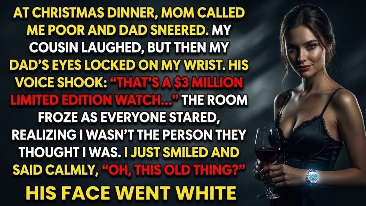 At Christmas Dinner, Mom Called Me Poor, Dad Sneered and Then Saw the Watch on My Wrist