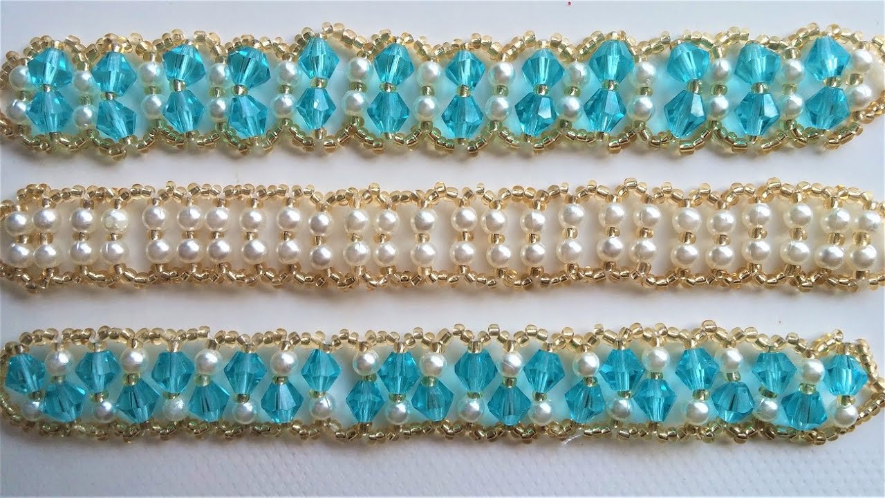 3 bracelets design - 1 pattern. Jewelry making for beginners. Bracelet patterns