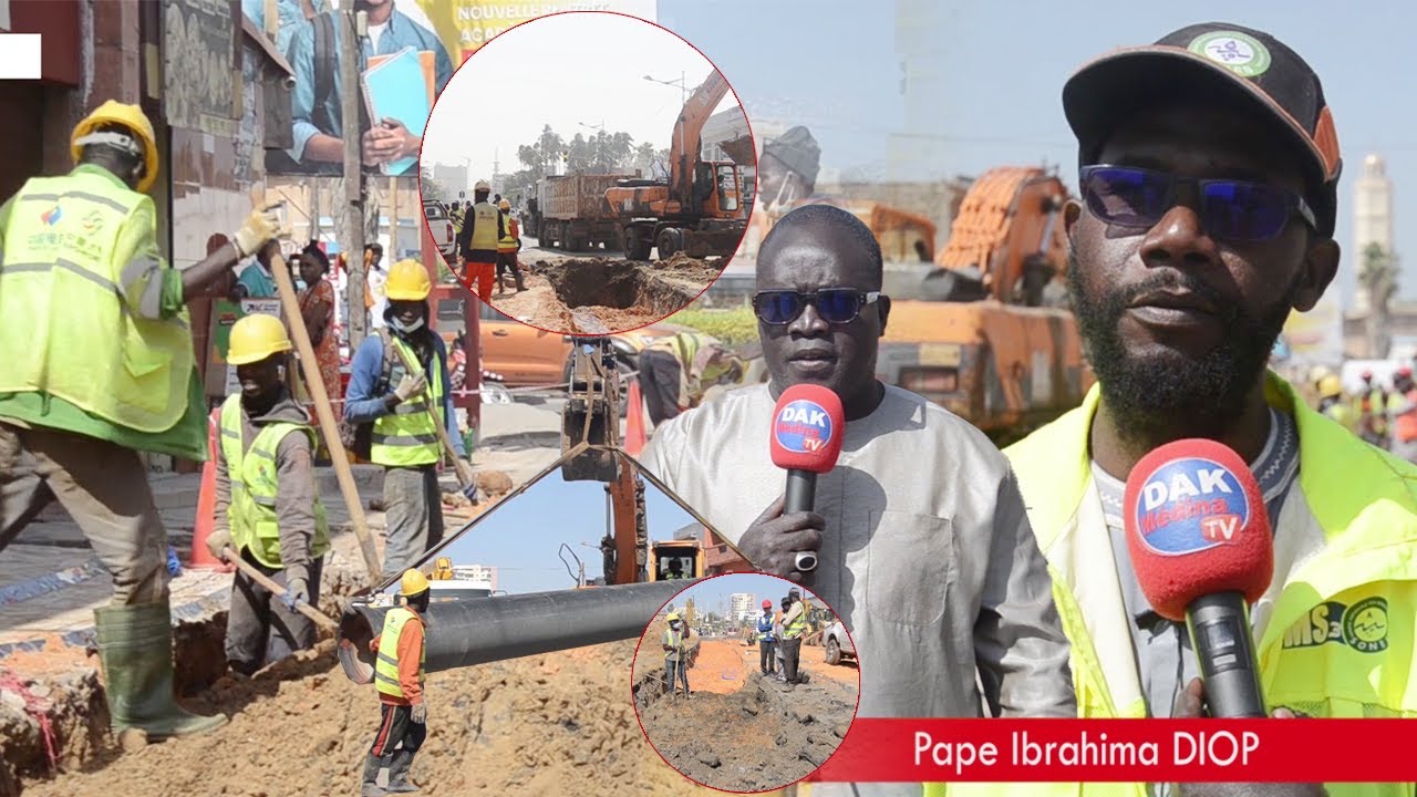 Fermeture de l’avenue Blaise Diagne :un responsable éclaire sur la pose des tuyaux