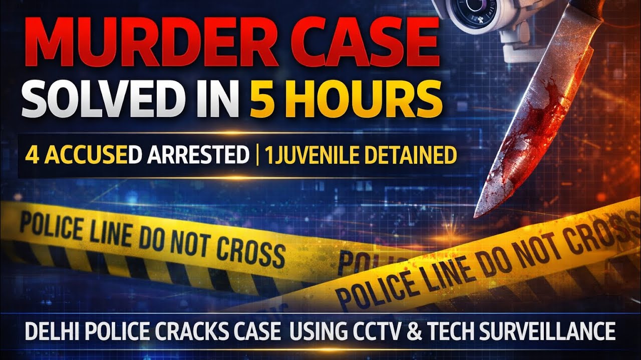 Delhi Police Solves Minor&rsquo;s Murder Case in 5 Hours, 4 Accused Arrested #crimenews 