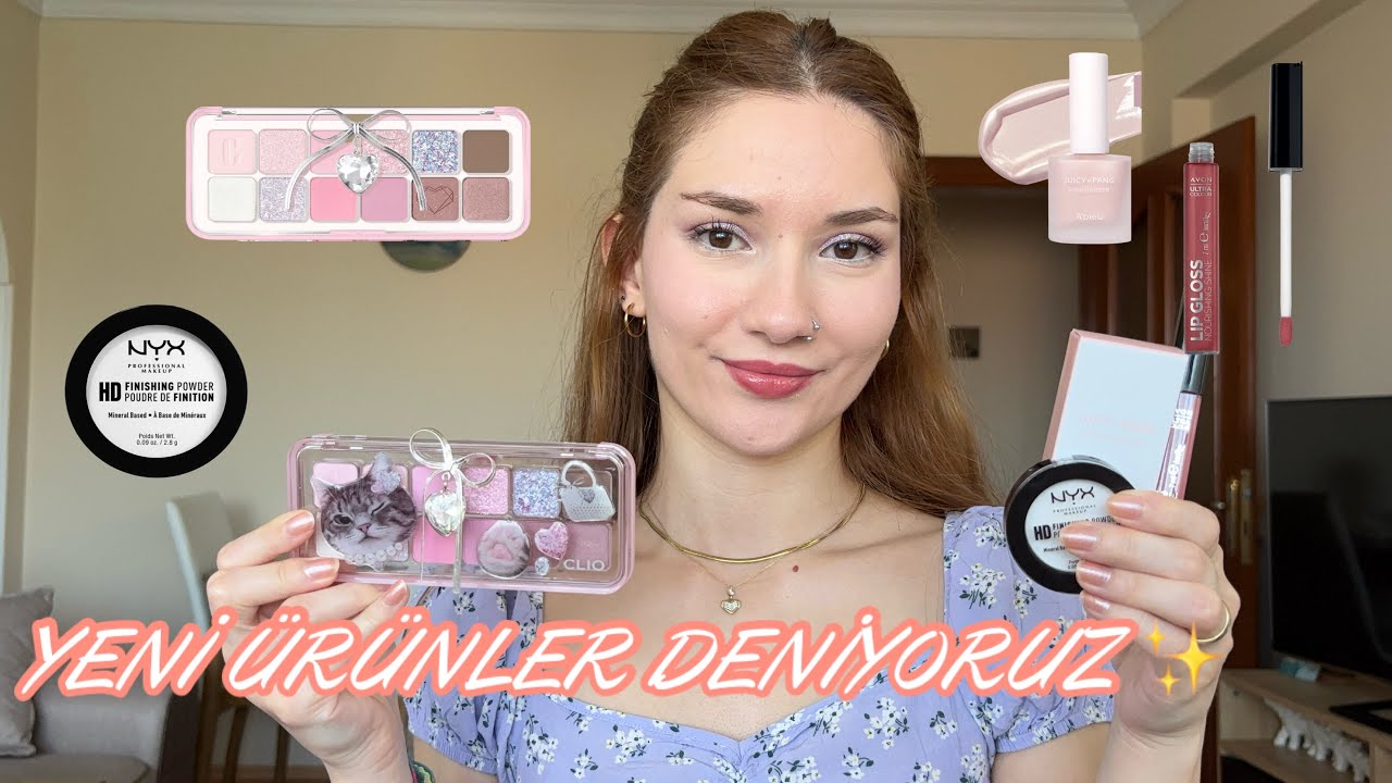 IŞIL IŞIL YENİ ÜRÜNLERİ DENİYORUZ 2✨CLIO FAR PALETİ,MİSSHA AYDINLATICI,AVON GLOSS,NYX PUDRA⁉️