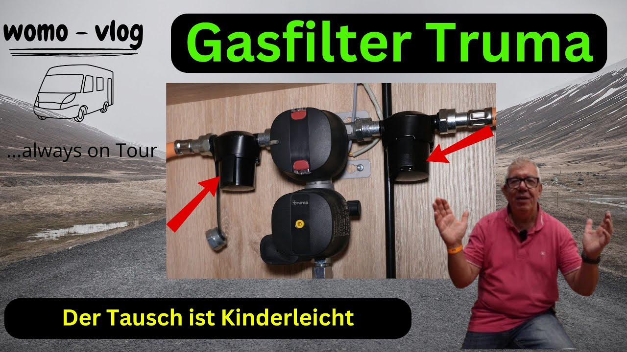 Truma Gasfilter im Wohnmobil, Wechsel der Filterpads der DuoControl in 5 Minuten ganz einfach