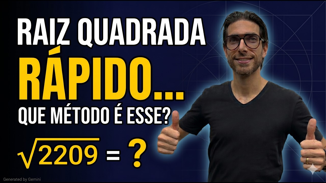 Consegue resolver RÁPIDO? Raiz Quadrada Matemática Rafa Jesus