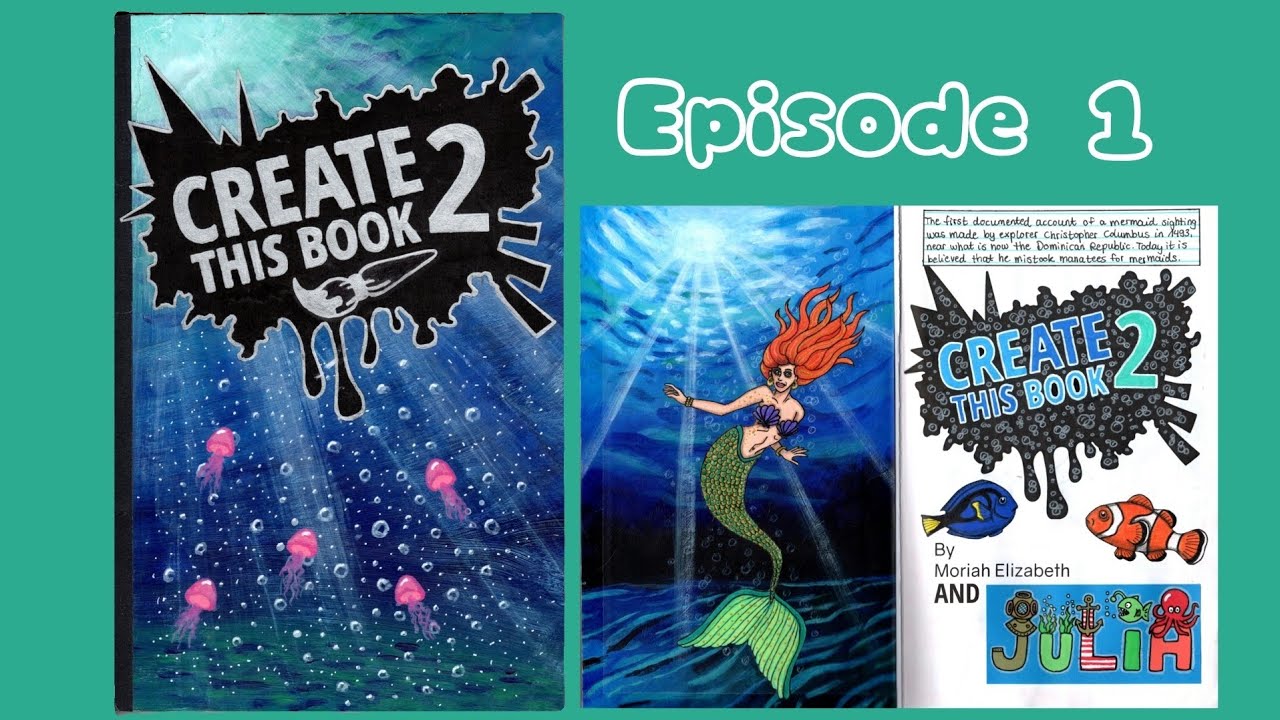 Create this Book 2 - Episode 1: Underwater art for the cover and title page 🐳🐠🪼🧜‍♀️