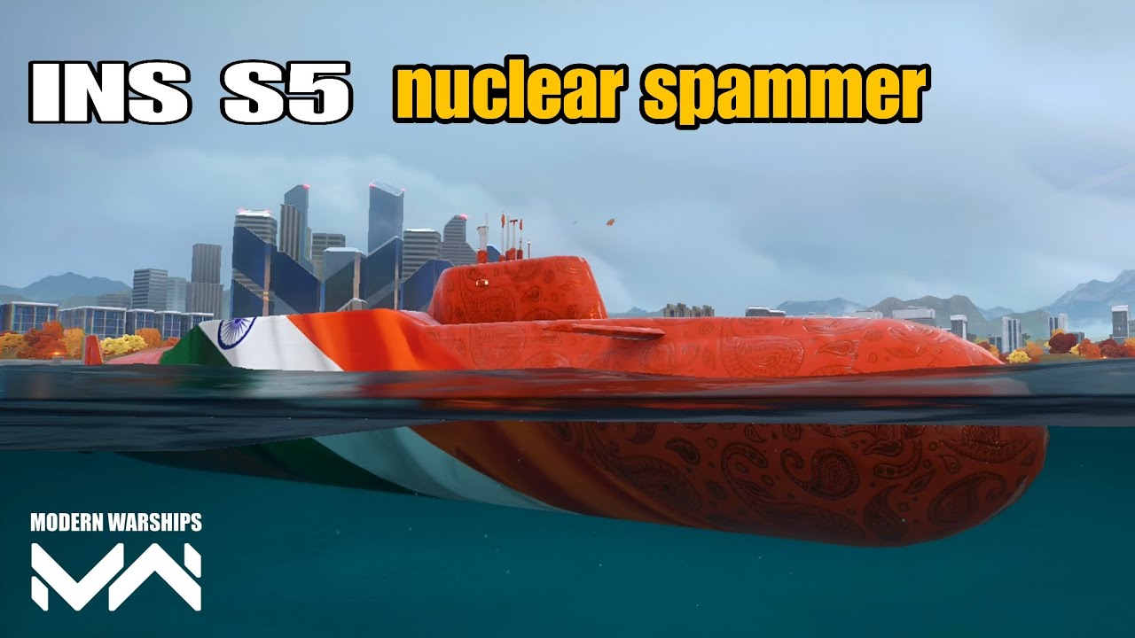 INS S5 submarine Nuclear ☢️ spammer. Alpha Test gameplay || Modern Warships