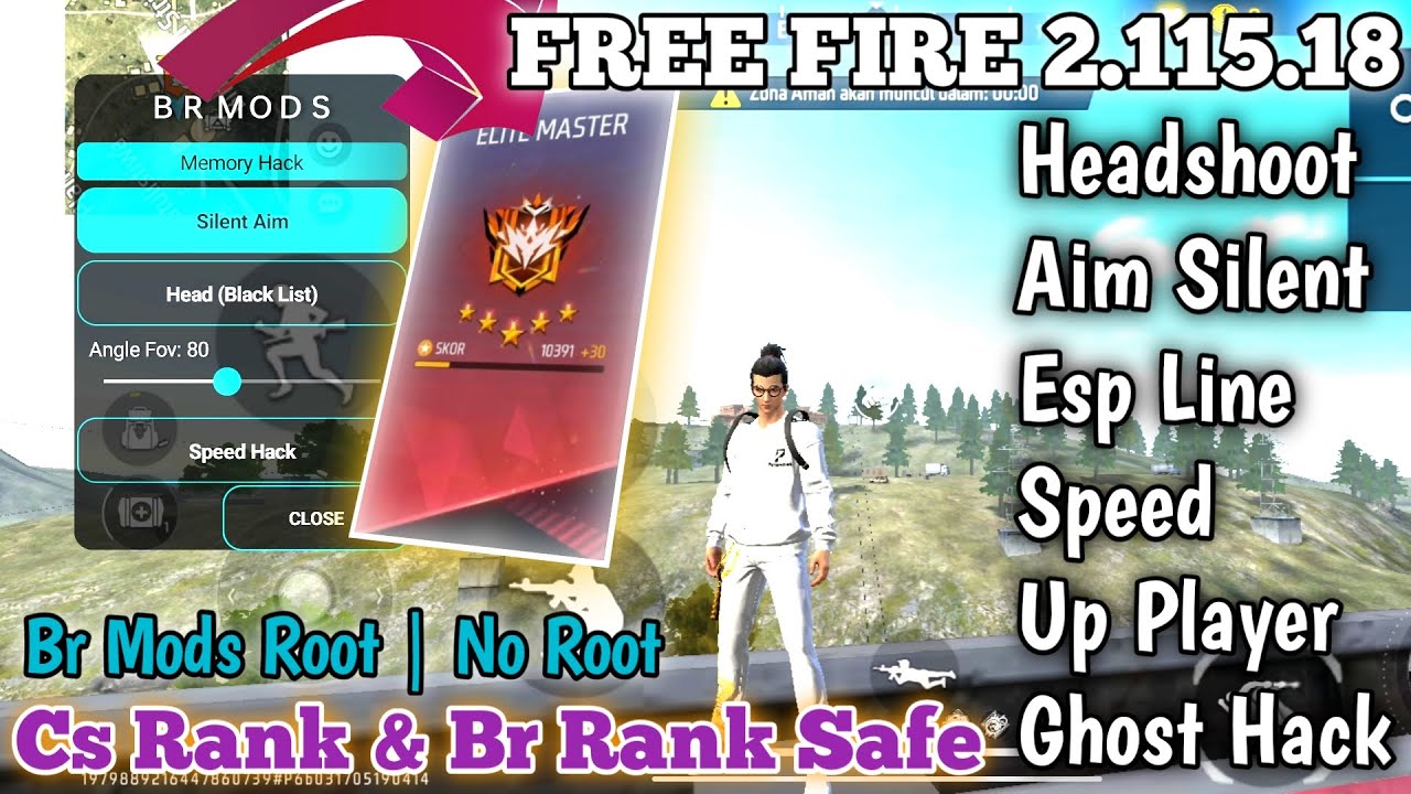 NEW FREE FIRE 2.115.18 LATEST FEATURES UPDATE BR MODS MENU AIM SILENT BRUTAL UPLAYER SAFE MAIN ID
