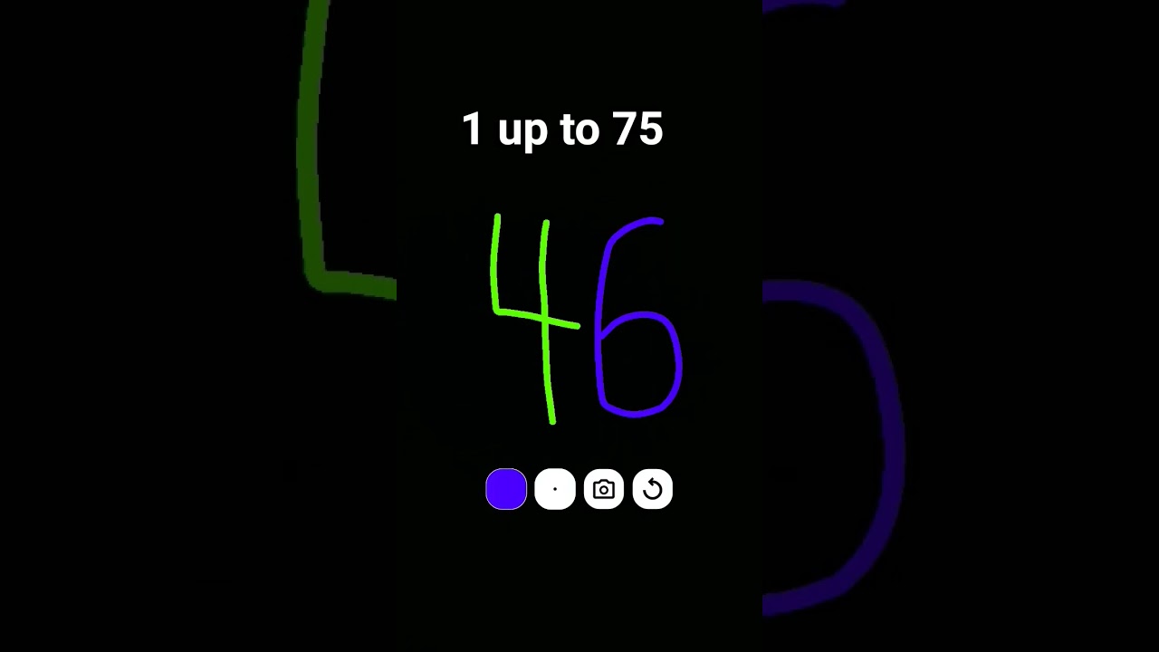 Numbers 1-75 #numbers #75hardchallenge