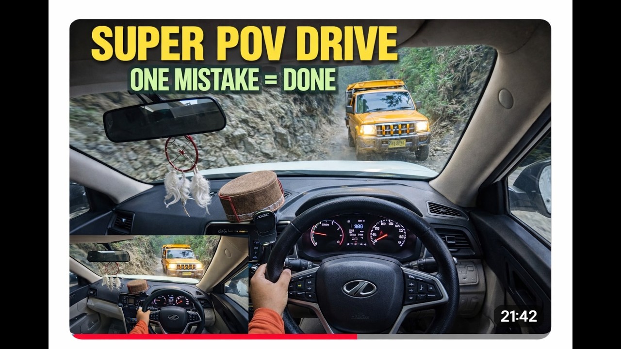 Mahindra XUV300 POV Hyper Ride | Tight Narrow Roads | Insane Control | Mountain Driving