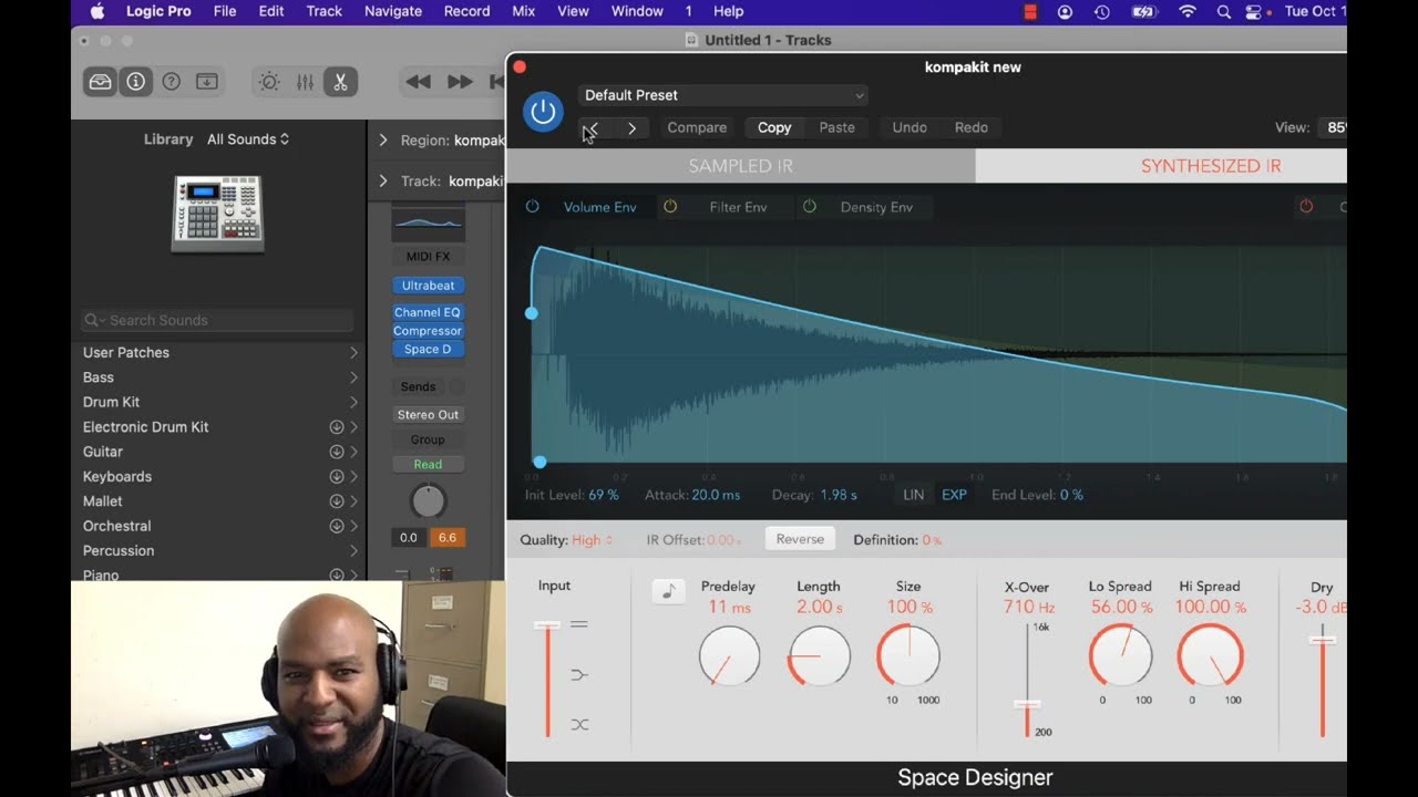 Kompa Drums nan Logic Lesson - Men ki jan yo fè yon Kompa Beat and Pou Bien Mixe Cymbal yo trè pwòp