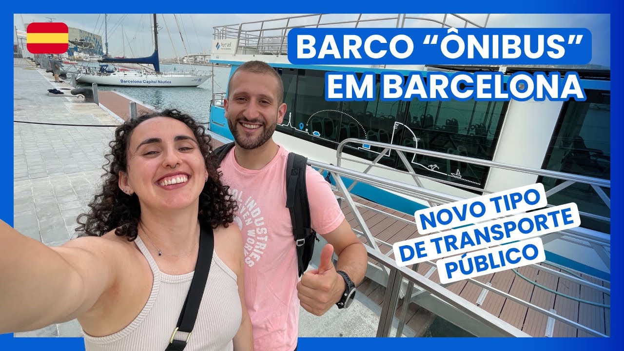 Novo transporte público em Barcelona | Barco ônibus