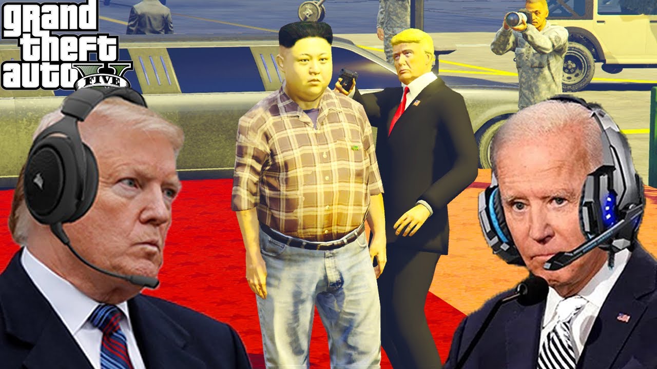 Президенты США убили Ким Чен Ына в GTA 5