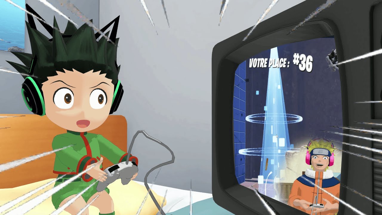 Naruto et Gon joue a Fornite Ensemble !!😱 😂