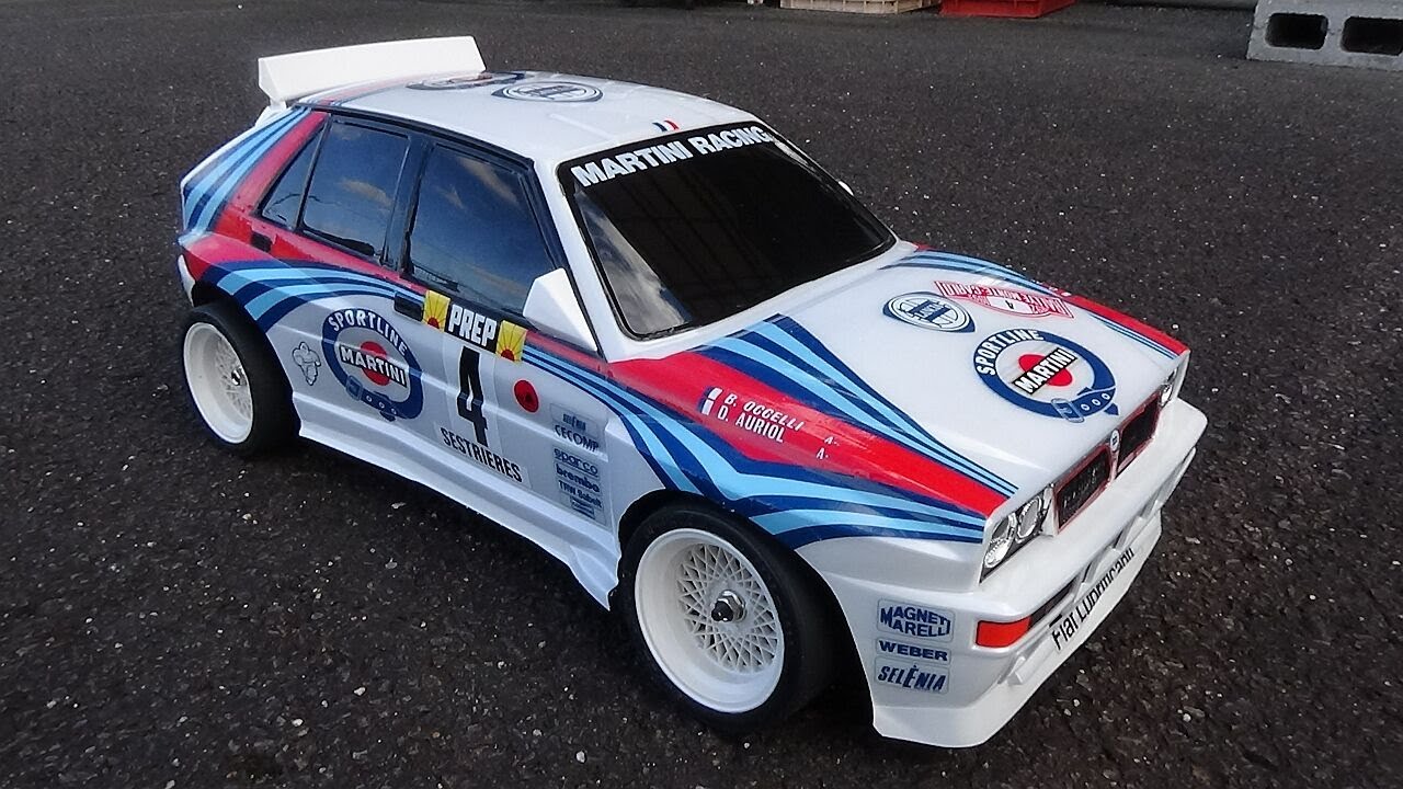 RC  LC Racing  PTG-2　アスファルト走行　ランチア デルタ インテグラーレ