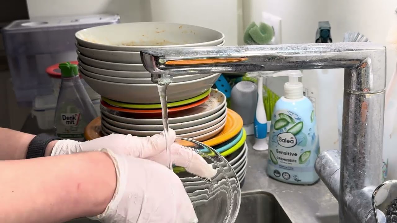 Routine ASMR - Washing dishes by hand - 2/8/2026 - Ep. 77