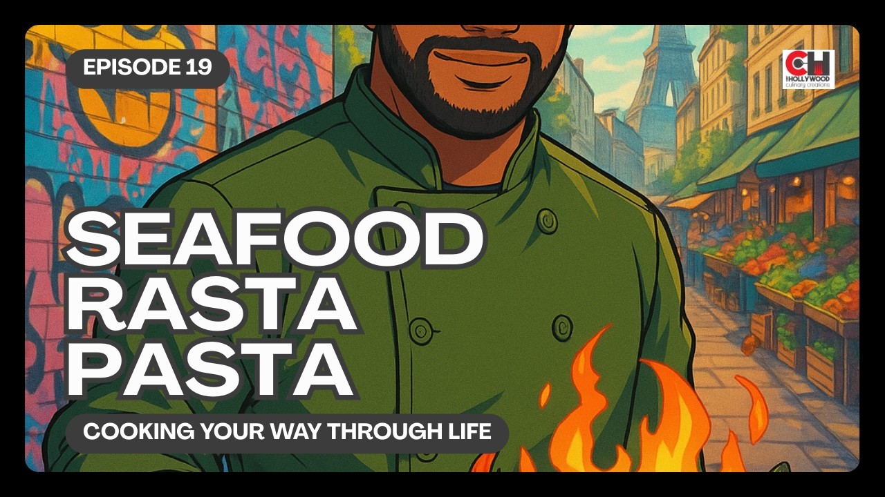 Seafood Rasta Pasta: Shrimp, Scallops & Pesto Elevation