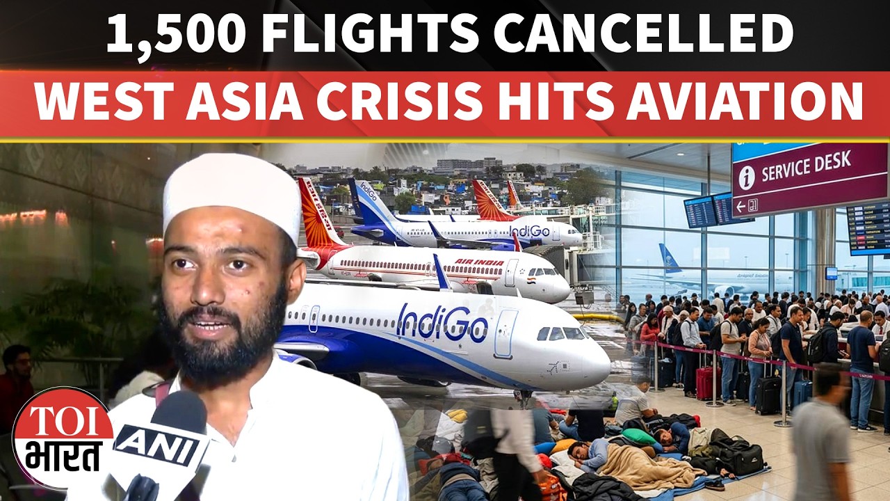 Aviation Chaos Amid West Asia tensions: 1,500 Flights Cancelled, Air India Boosts Long Routes