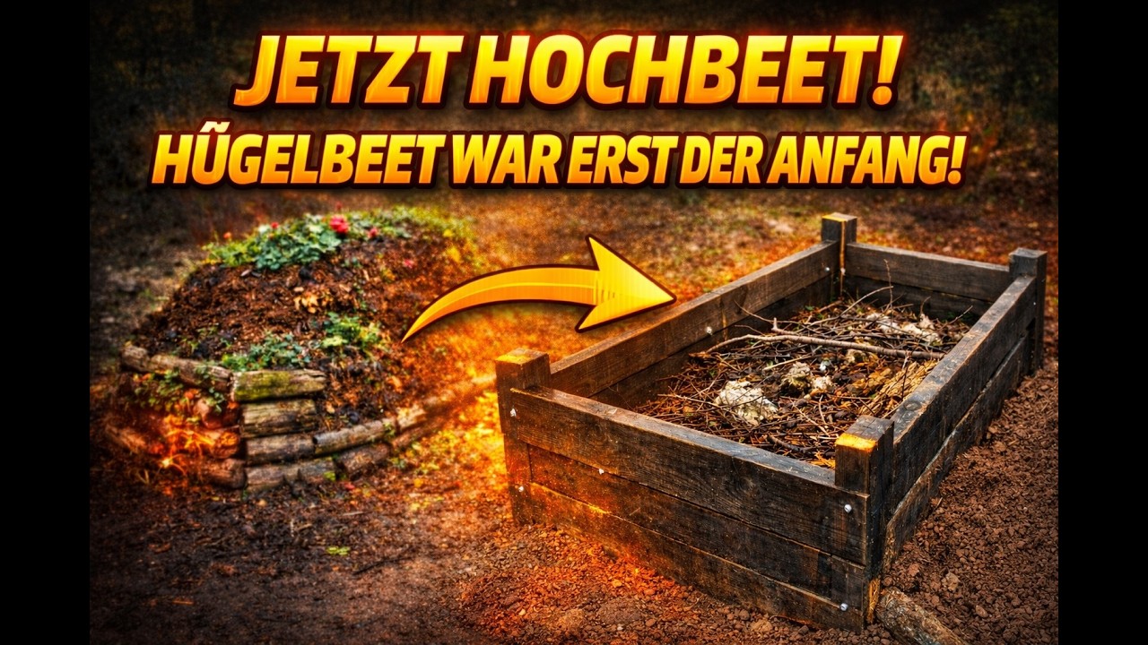 Hügelbeet war erst der Anfang… jetzt kommt das Hochbeet! 🌱