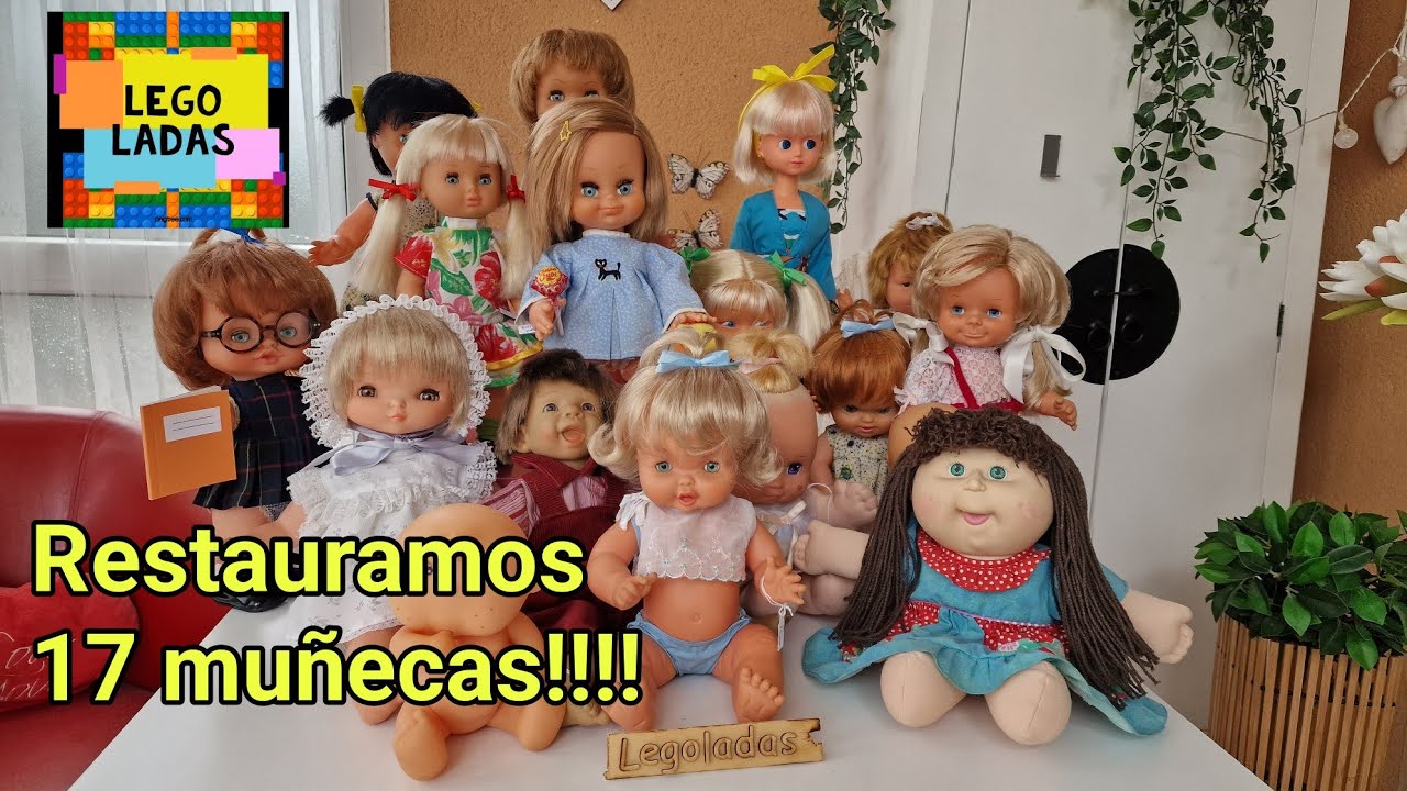 Restauramos 17 muñecas, antes y después. DIY 👀😀