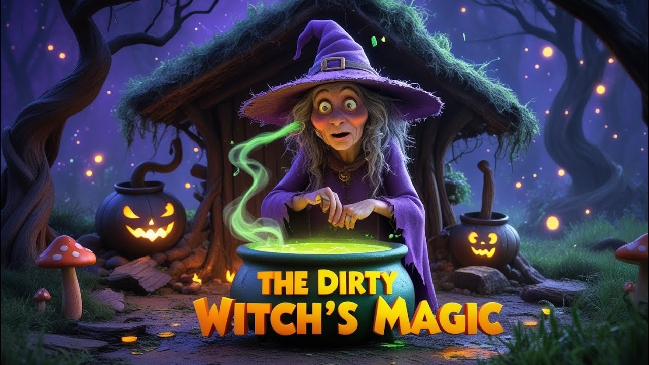 "The dirty Witch's ✨secret  – Magical Moral Story for Kids | 3D Fairy Tale Animation"