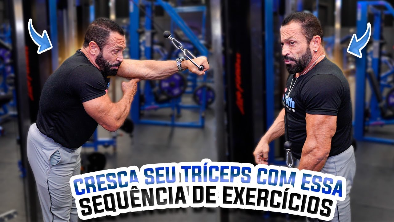 FERNANDO SARDINHA PASSA SEQUÊNCIA COMPLETA PARA DESENVOLVER O TRÍCEPS USANDO DUMBELL E POLIA!