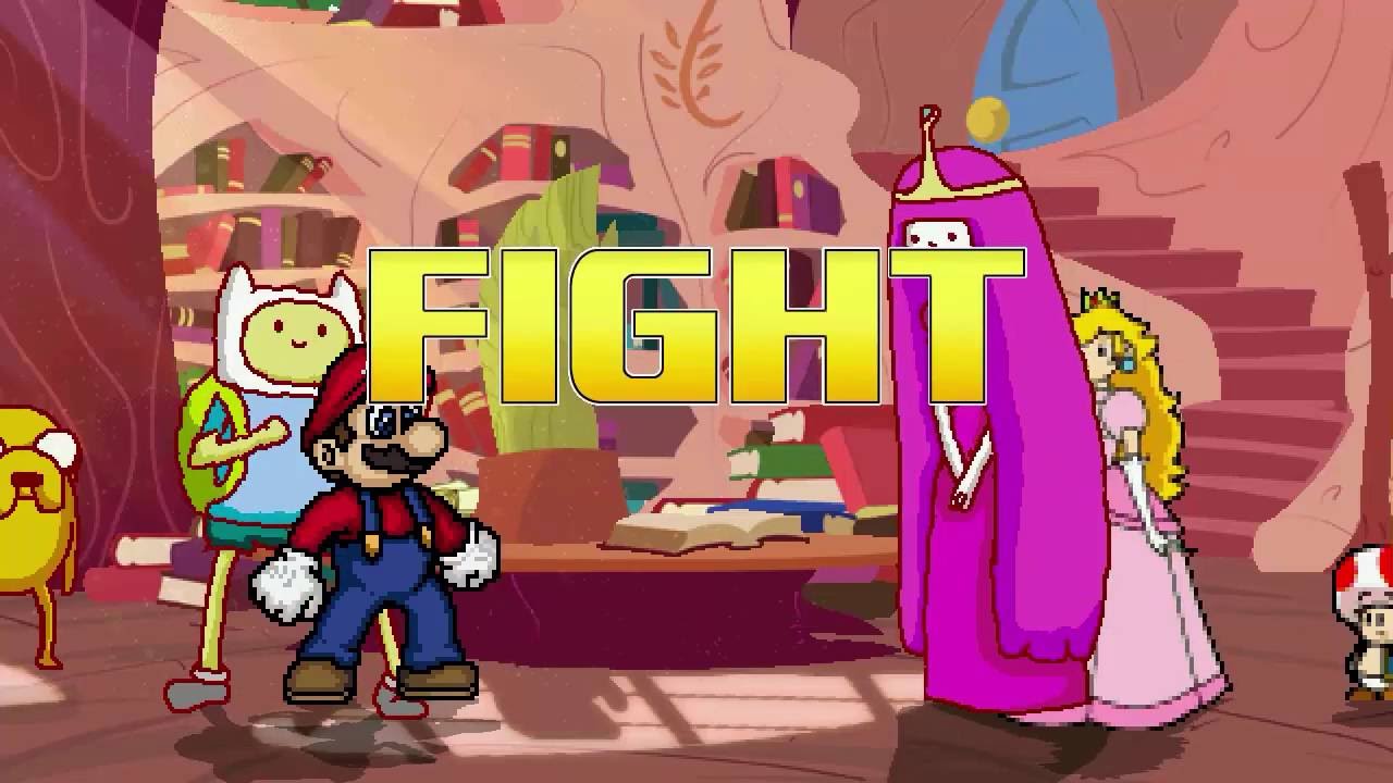 AN Mugen Request #708: Super Mario, Finn & Jake VS Bubblegum & Peach