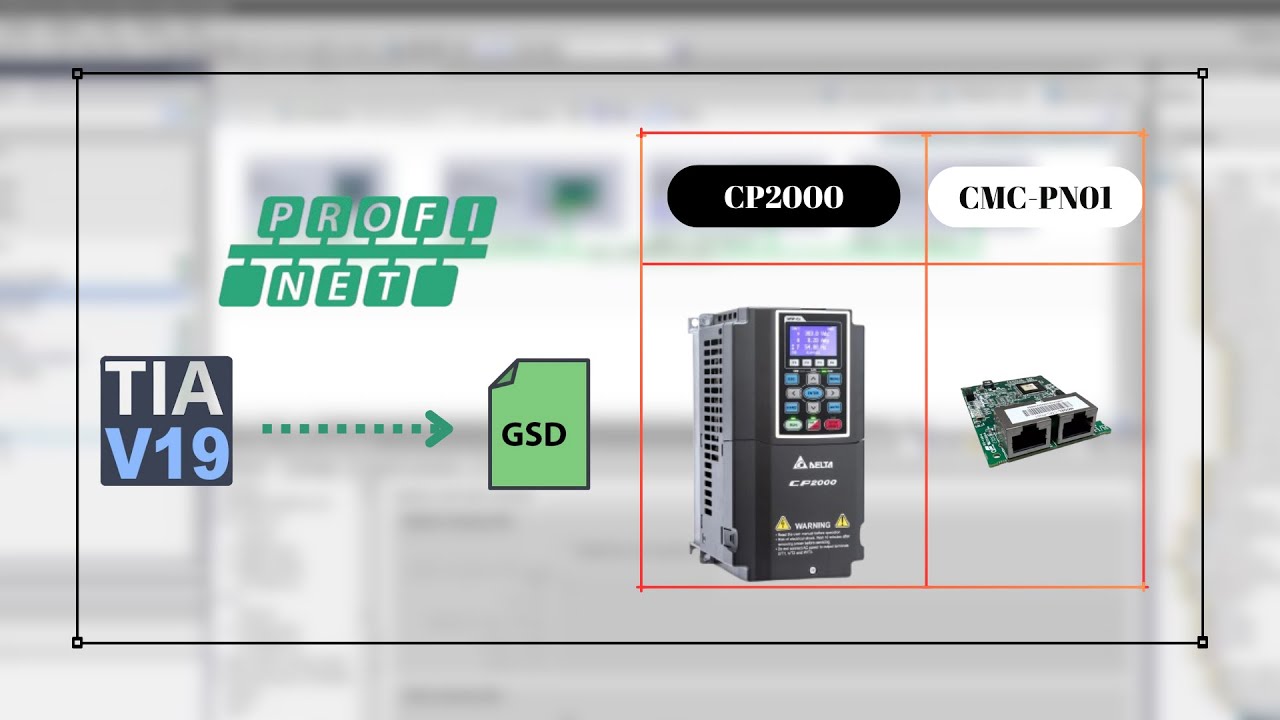 ProfiNET Kullanarak CP2000 VFD'den Veri Okuma-VFD'ye Veri Yazma | GSDML | TIA Portal V19 | Delta VFD