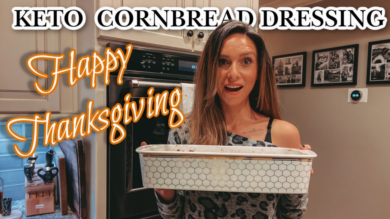 KETO SOUTHERN CORNBREAD DRESSING ( TRADITIONAL ) RECIPE || NEISHA LOVES IT