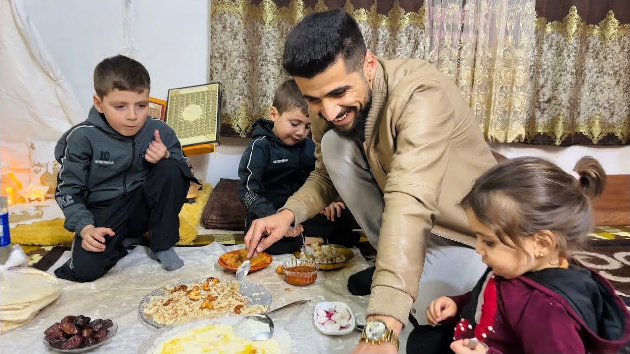 اول وجبة افطار في رمضان 🌙 